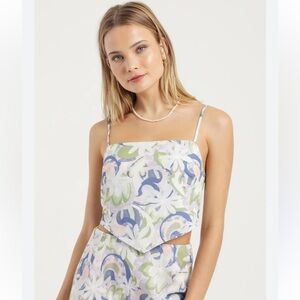 LULU AND ROSE Inez scarf crop top